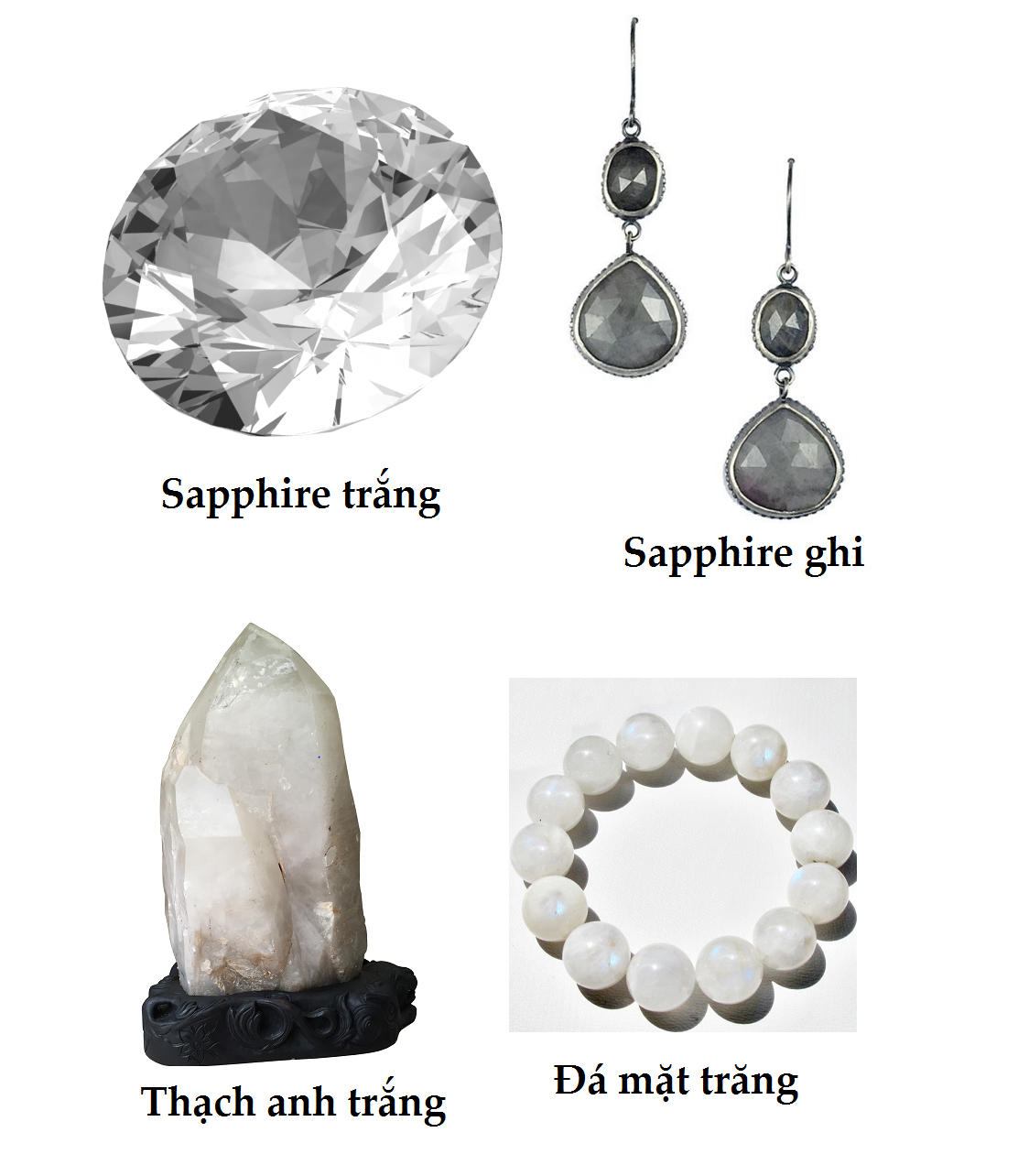 đá phong thủy sapphire ghi